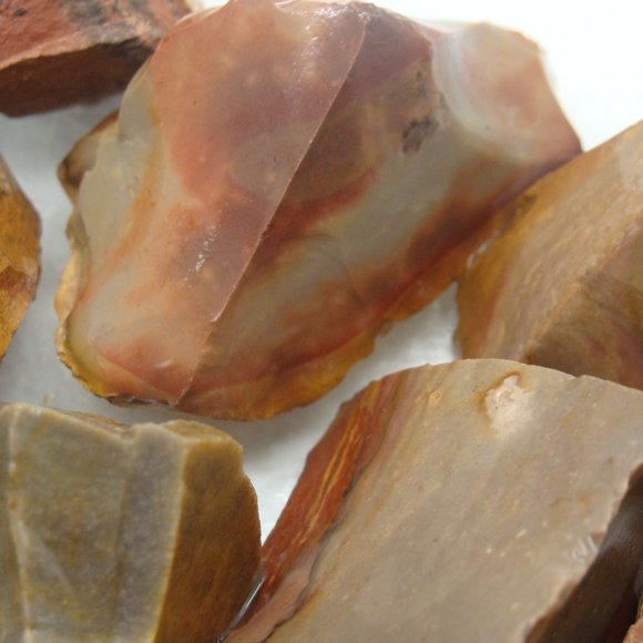 Set of 3 Desert Jasper Stones - Rough - Picture 1 of 9